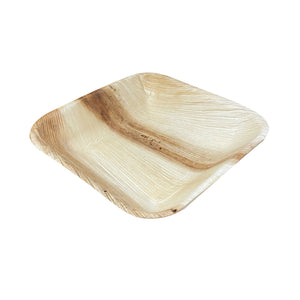 Tree Choice 9" Square Deep Palm Leaf Bowls (100 count)